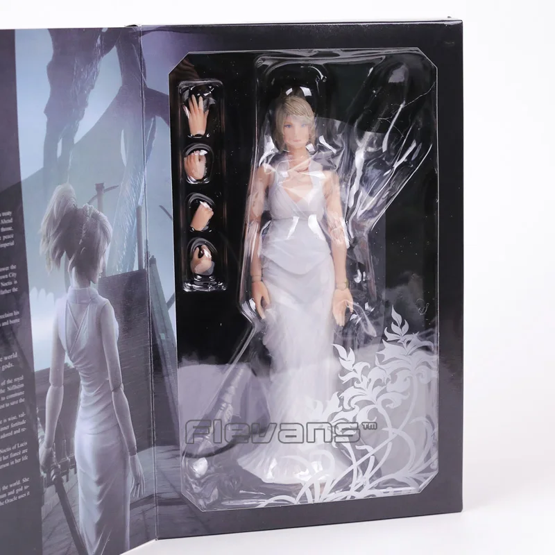 Играть Искусство Kai Final Fantasy XV 15 Lunafreya Nox Fleuret подвижная ПВХ фигурка Коллекционная модель игрушки 25 см