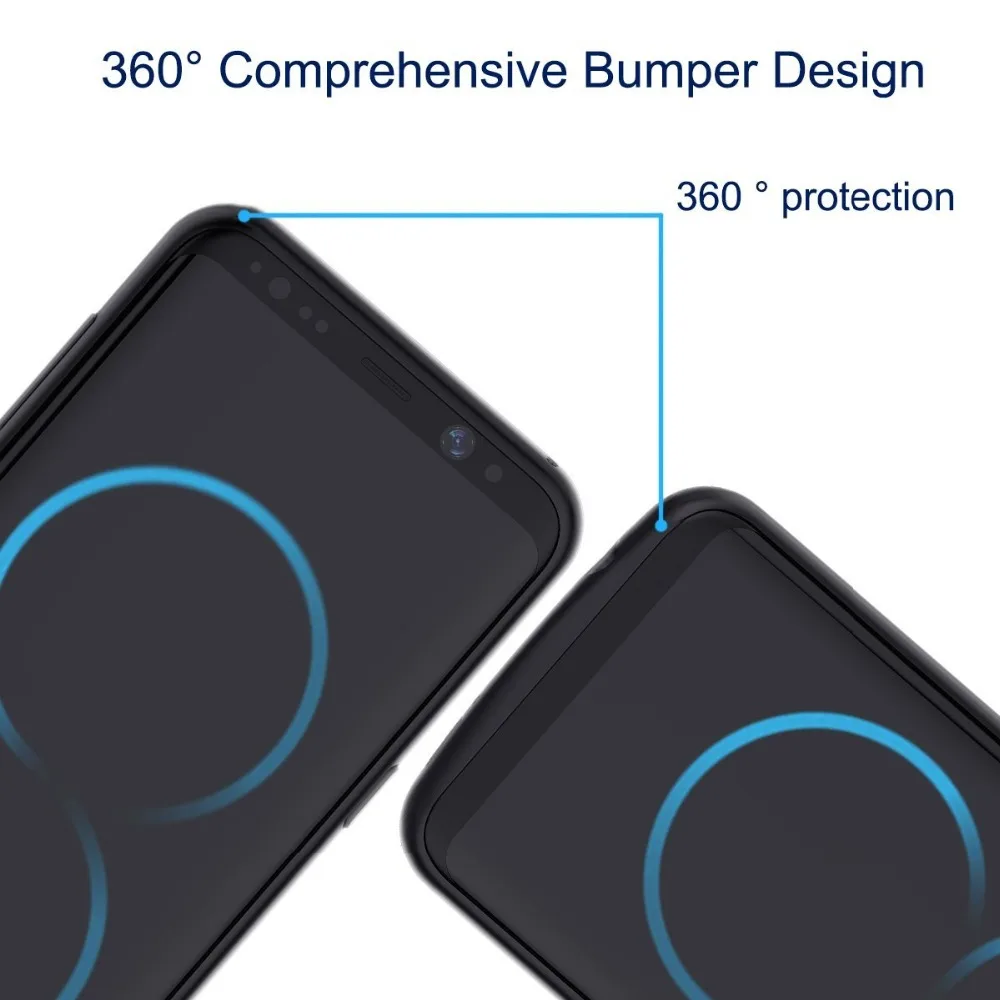 Чехол для зарядного устройства для samsung S8, мягкий Ультратонкий чехол из ТПУ для зарядки телефона, чехол для аккумулятора, чехол для зарядного устройства
