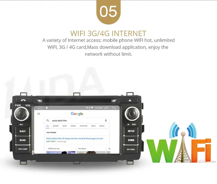 Excellent LJDA 2 Din Android 9.1 Car DVD Player For Toyota AURIS 2013 2014 2015 Wifi GPS Navigation Radio 2G RAM Stereo Audio Multimedia 7