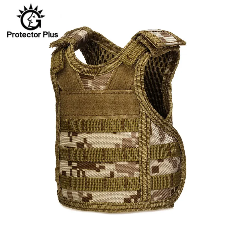 

Tactical Premium Beer Military Molle Mini Miniature Hunting Vests Beverage Cooler Bottle Drink Adjustable Shoulder Strap XA819WA