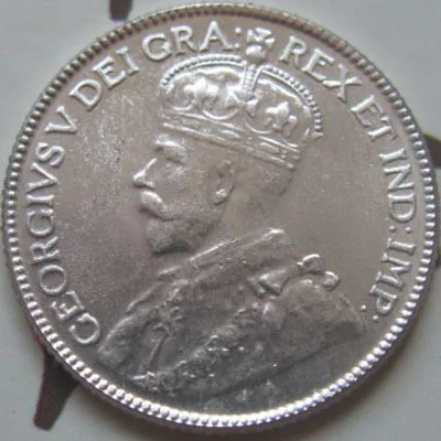 

{1911-1928} 7 coins canada 25 cents coins copy