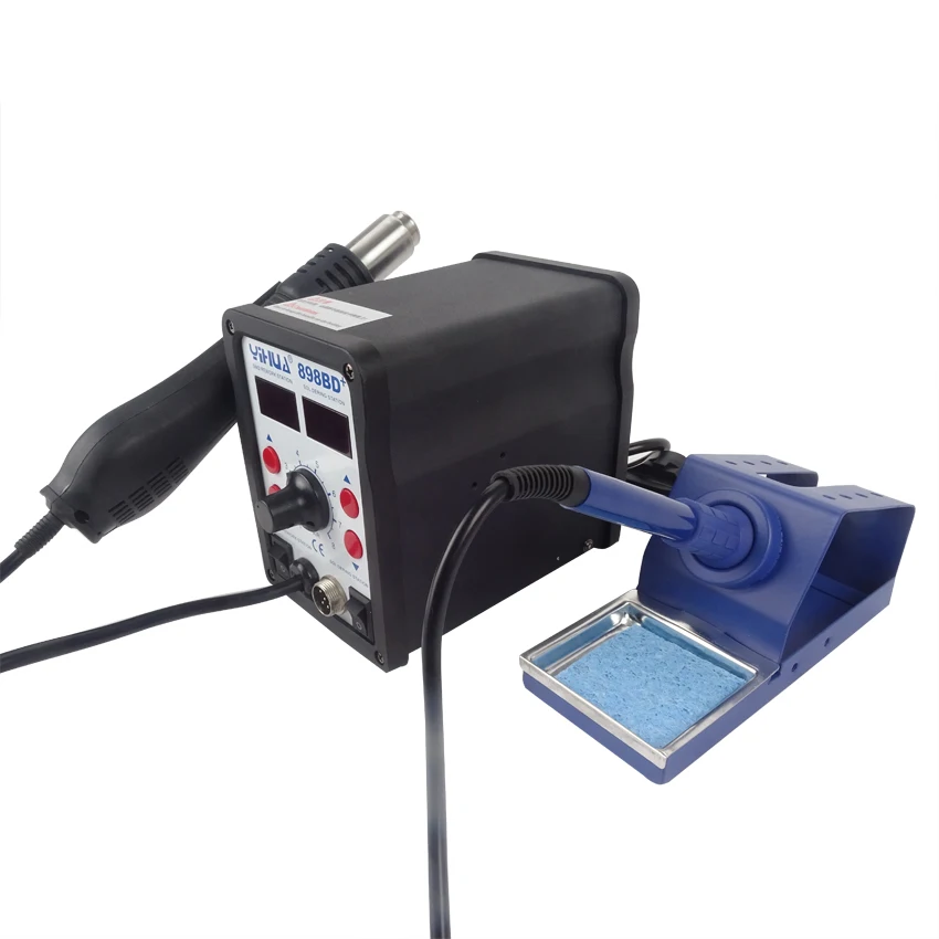 Паяльная станция YIHUA 898D + 2 в 1 тепловая пушка паяльник SMD|Паяльные станции| |