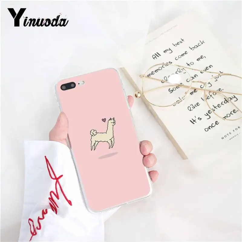 Yinuoda милые ламы Альпака животные мультфильм новинка Fundas PhoneCase для iPhone8 7 6 6S Plus X XS MAX 5 5S SE XR 11 11pro 11promax