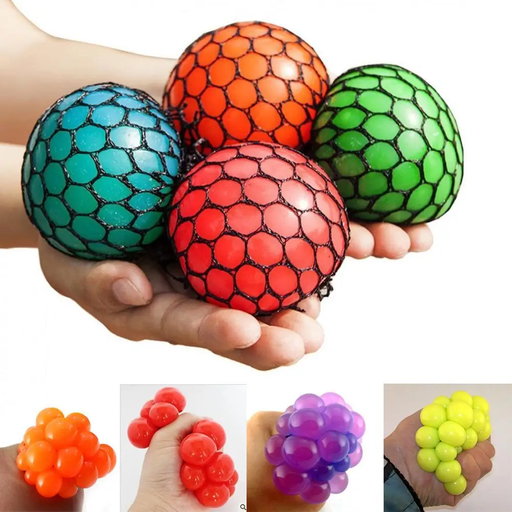 Squeeze Toys Squeeze Mesh Мячик с виноградным орнаментом Squeeze Toy виноград сжатие Антистресс игрушка новинка гаджет-антистресс разные цвета