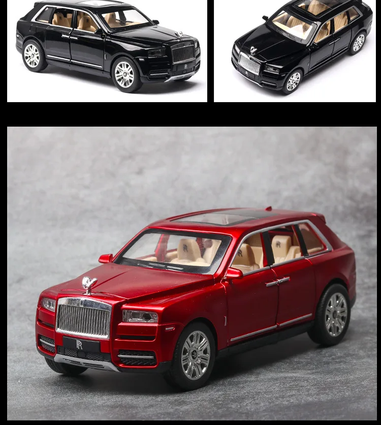 1:24 игрушечный автомобиль отличного качества Rolls-Royce Cullinan Металлический Игрушечный Автомобиль литой автомобиль и игрушечный транспорт Модель автомобиля игрушки для детей