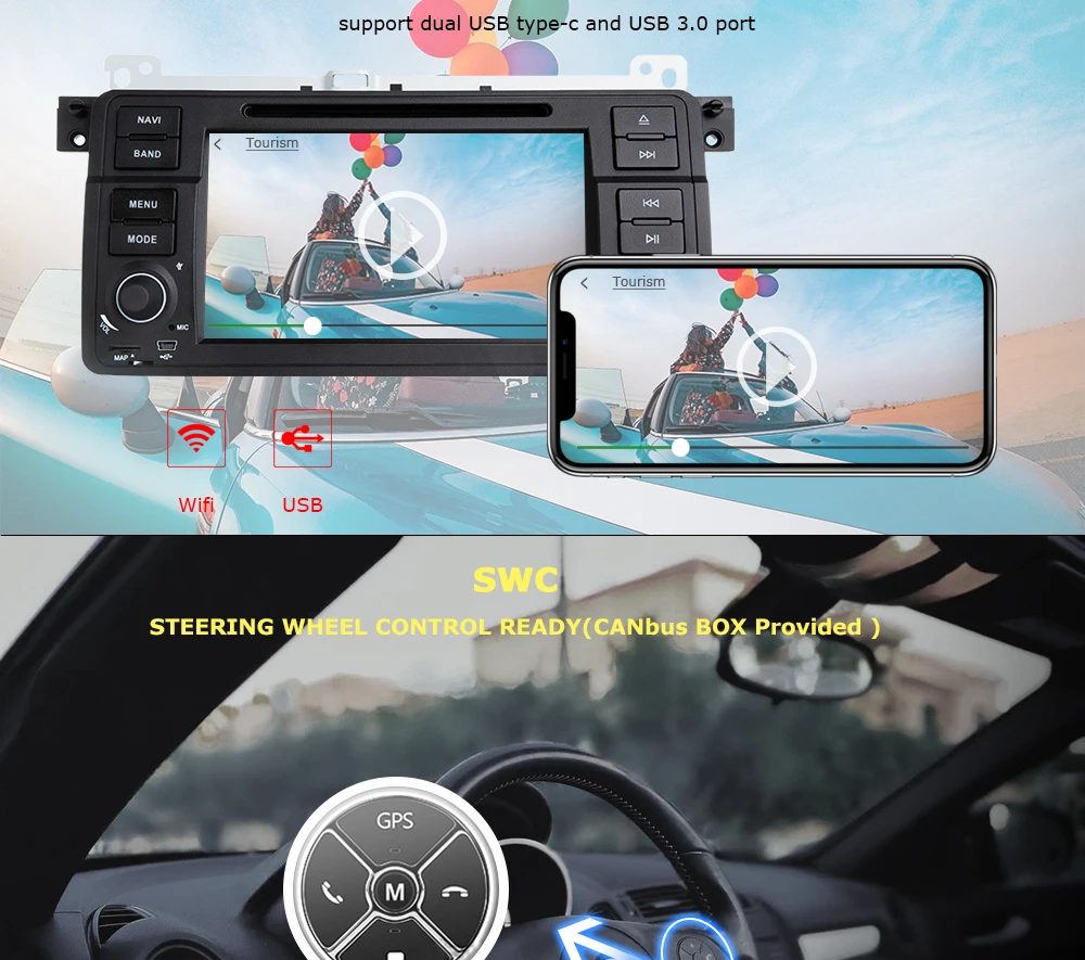 Четырехъядерный Android 9,0 автомобильный DVD gps радио плеер для BMW/E46/M3/Rover/3 серии ips 2G rom 32G rom Wifi FM DAB OBD мультимедиа