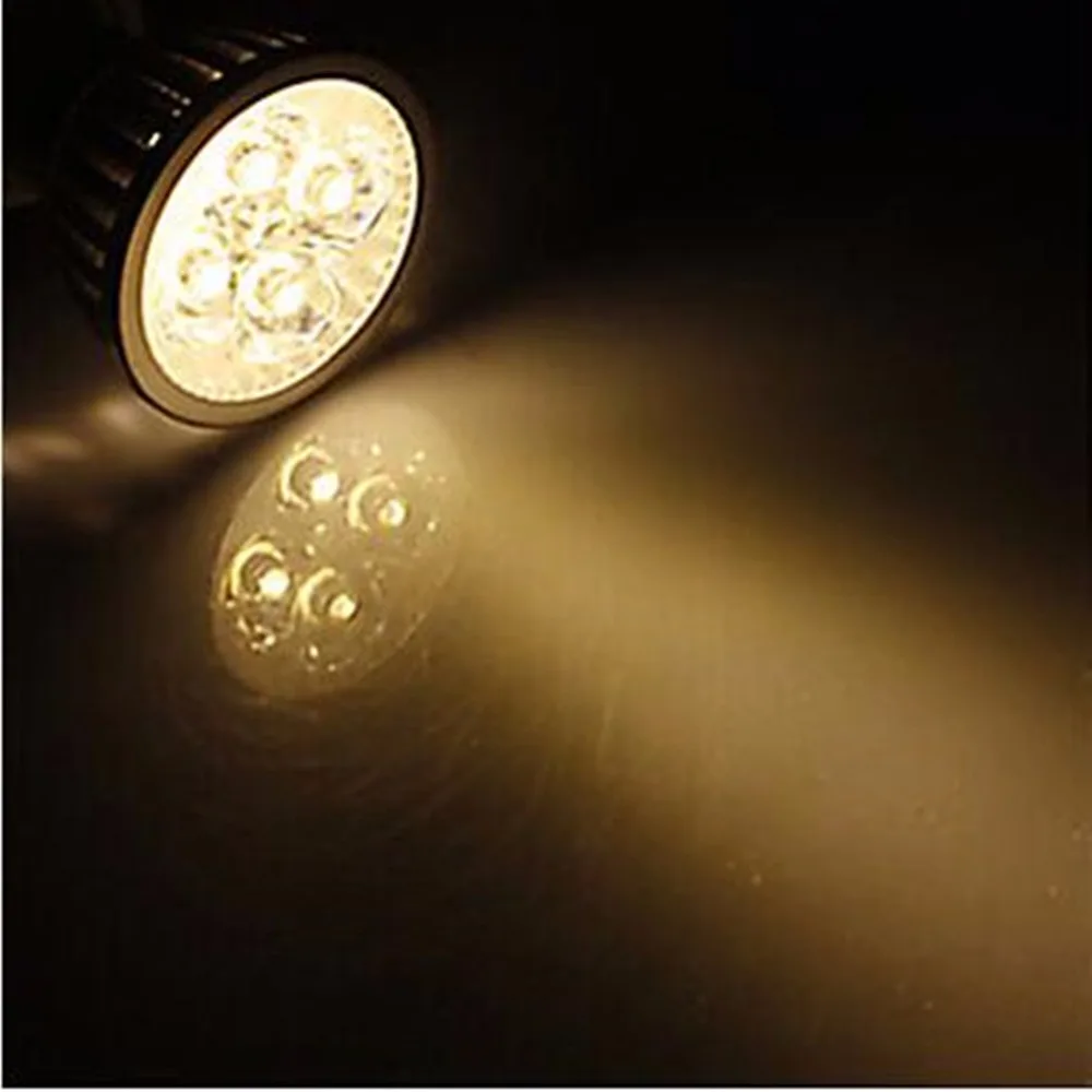 GU10 Светодиодный прожектор лампа Теплый/Холодный белый с регулируемой яркостью 3 Вт 4 Вт 5 Вт AC110V/220 В высокая мощность светодиодный светильник 5 шт./лот