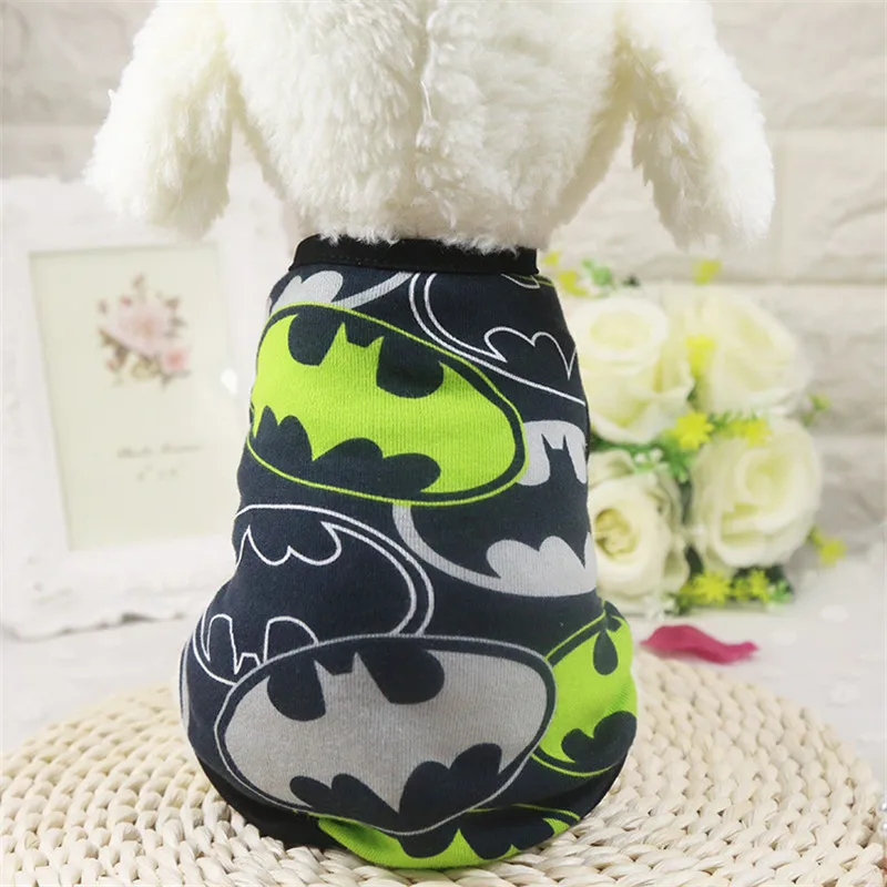 

NEW Cartoon Nightmare Black Bat Pet Small Dog Cat ClothesSpring Summer Dog Cat Clothes Brand Small Dog Puppy Coat Chihuahua
