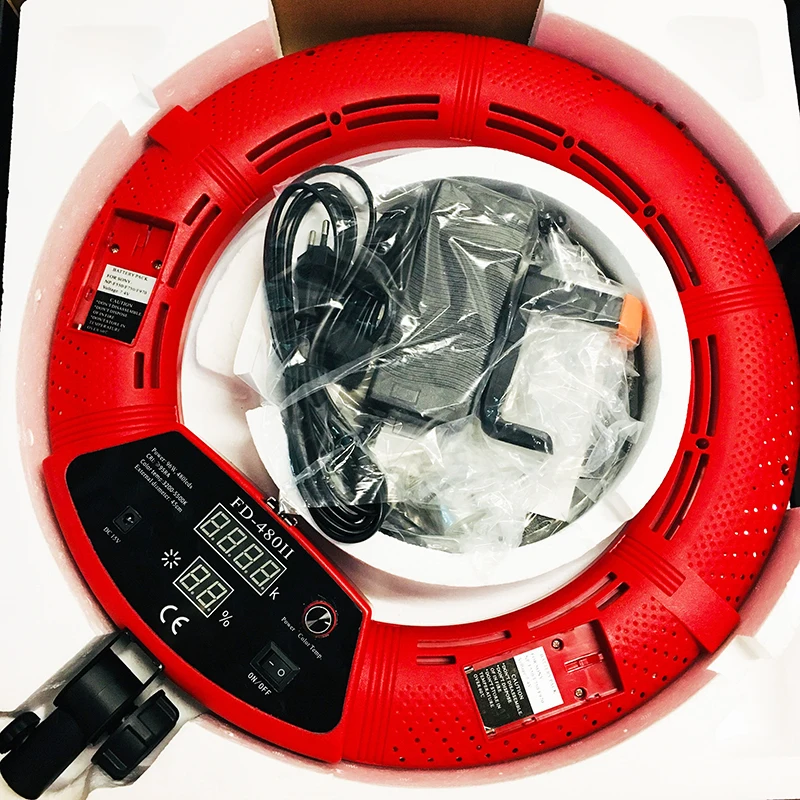 Yidoblo светодиодные лампы FS 480II 5500K 48W регулируемая камера Pro 2 цвета 18