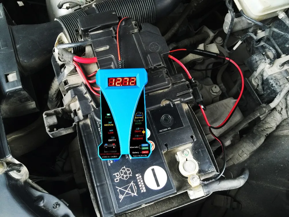 Tester on car