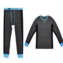 Новые зимние комплекты термобелья мужские быстросохнущие антимикробные стрейч мужское термобелье мужские теплые кальсоны для фитнеса