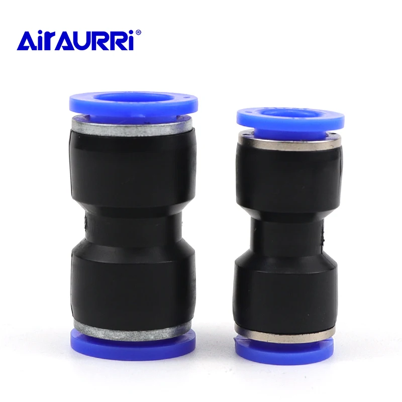 

Push in Fitting Pneumatic Push to Connect Air Quick Fitting PU" 4 6 8 10 12 14 16 MM OD Hose Pipe Straight