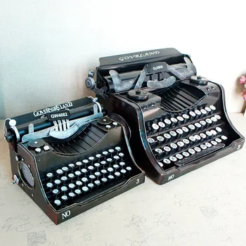 

handmade Retro Vintage Typewriter English Display Props Model Handmade Bar Decoration rustic home decor vintage home decor