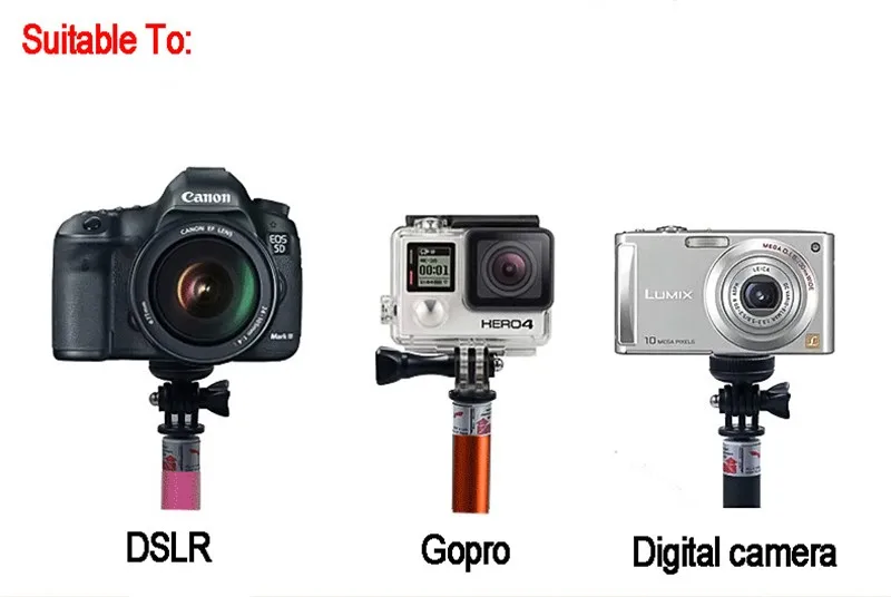 Extendable-Waterproof-Gopro-Monopod-Tripod-tripe-with-Gopro-Mount-Adapter-for-GoPro-Hero-4-3-Sj4000-sjcam-xiaomi-yi-Accessories  (14)