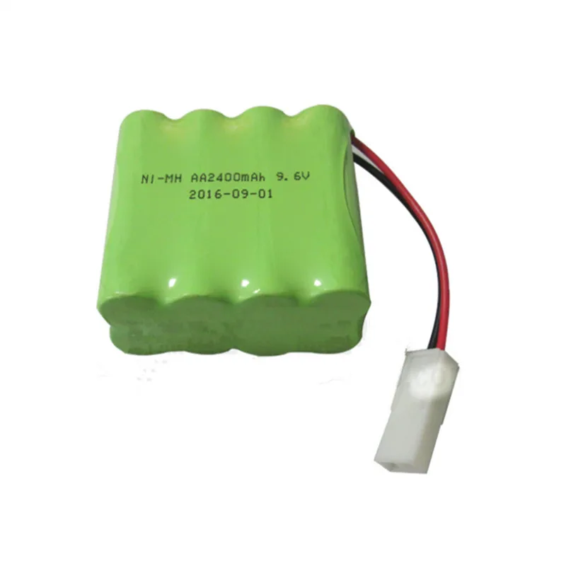 1pcs 2400mah ni mh bateria 9 6v rc battery 9 6v nimh battery 8x aa size
