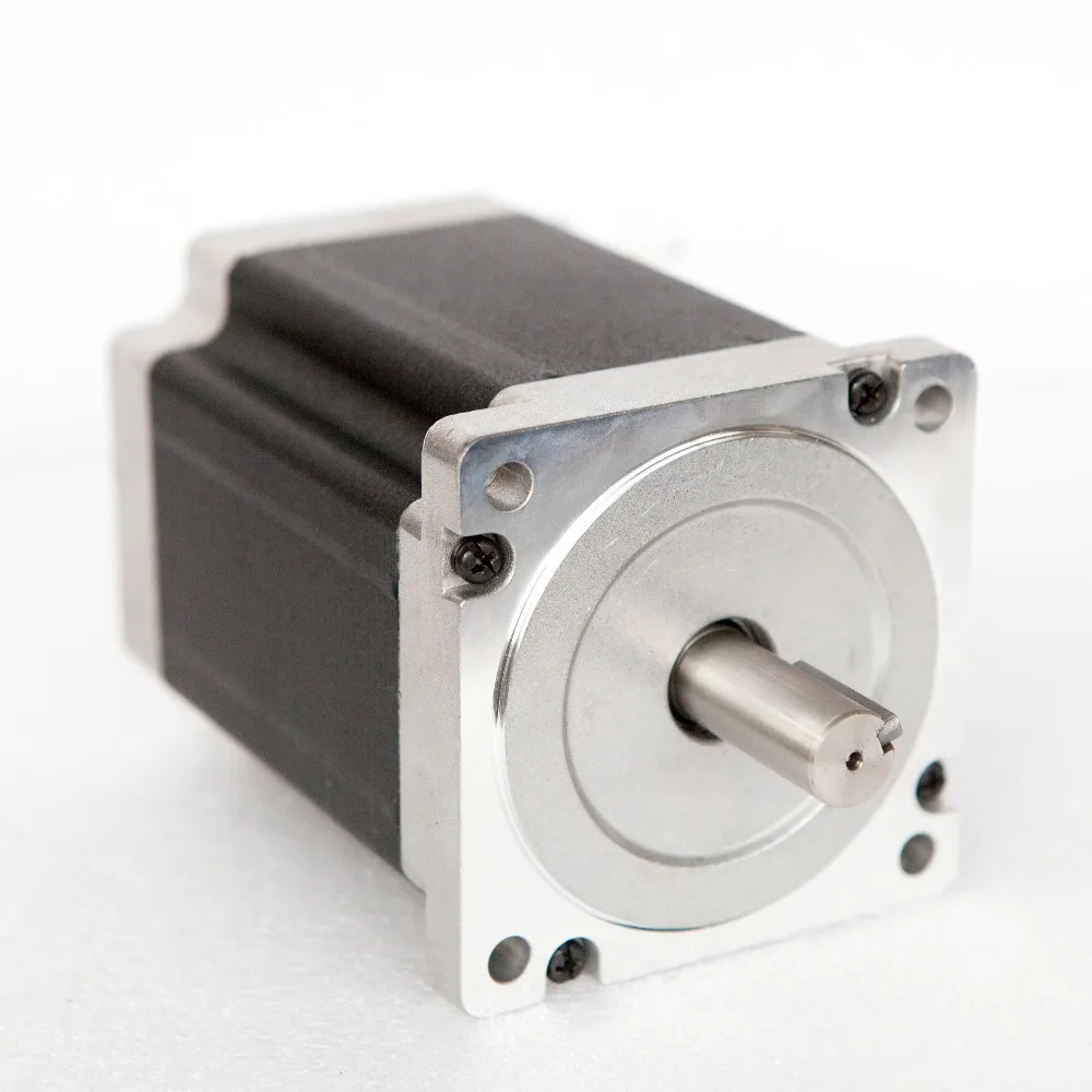 

free ship Single key way shaft nema 34 stepper motor 5.6A / 1300oz-in 34hs1850D14L32J4 cutting mill CE 118mm length