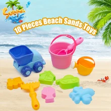 10 фото Мягкие силиконовые пляжные пески игрушки для плавания для детей Ванная комната Душ складное ведро для автомобиля открытый инструмент для ролевой игры