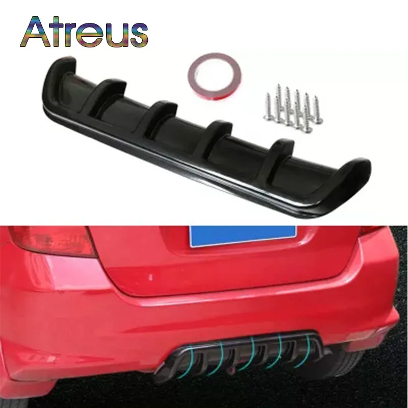 

Universal Car Rear Bumper Spoiler ABS Stickers for Renault Chevrolet cruze Opel astra h Nissan Juke Peugeot 307 308 407