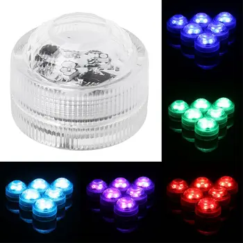 

10pcs Flameless Electric Candle Lights With Remote Control Submersible LED Aquarium Lamp Muticolor Party Decoration Night Light