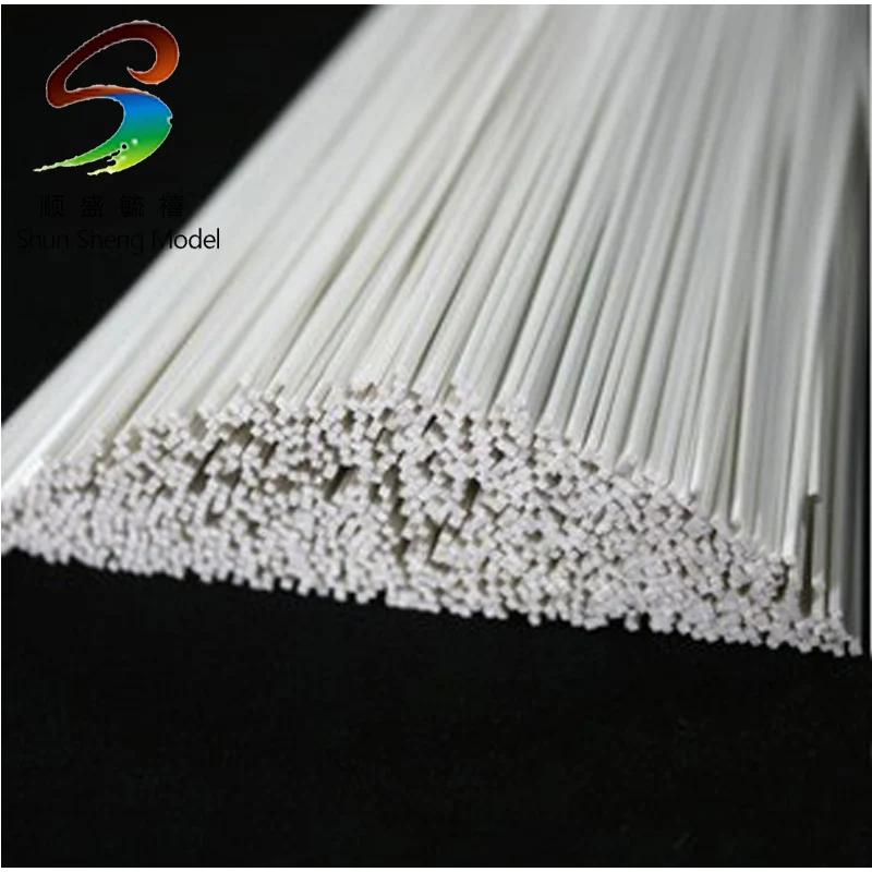 100pcs 1.0mm*1.0mm Half Round Abs Plastic Bar Abs Plastic Stick Jby1.0