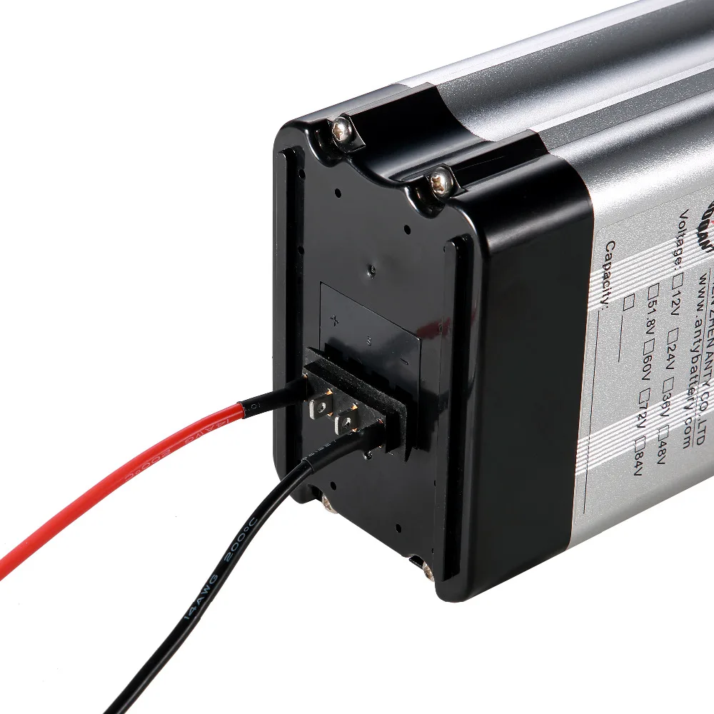 Серебряный рыбий пух трубка батарея 14S 51 8 V 52V 13Ah 10Ah Электрический велосипед