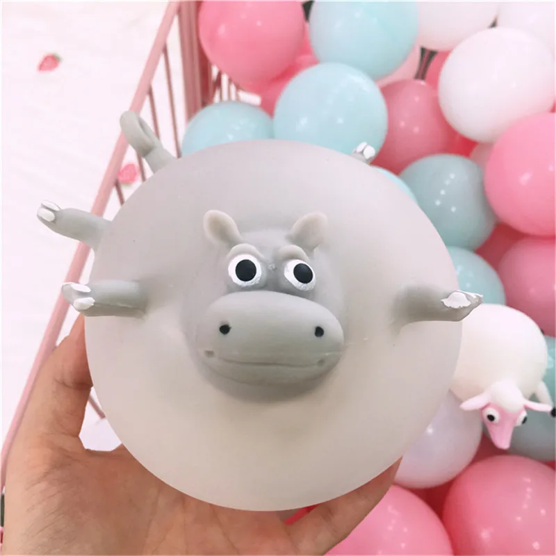11 видов стилей Забавный мягкий ТПР выдувание животных сжимает антистресс мягкие резиновые надувные игры мяч игрушки для детей