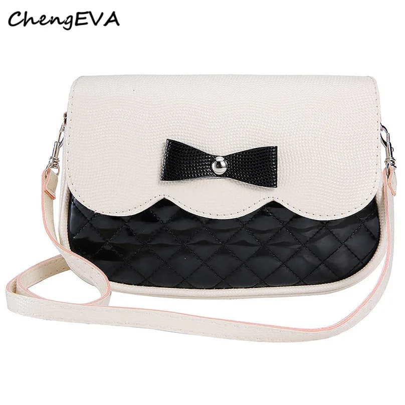 ChengEVA 1PC Bowknot Fashion Crossbody font b Bag b font Fashion Brand Hot Sale Attractive Elegant