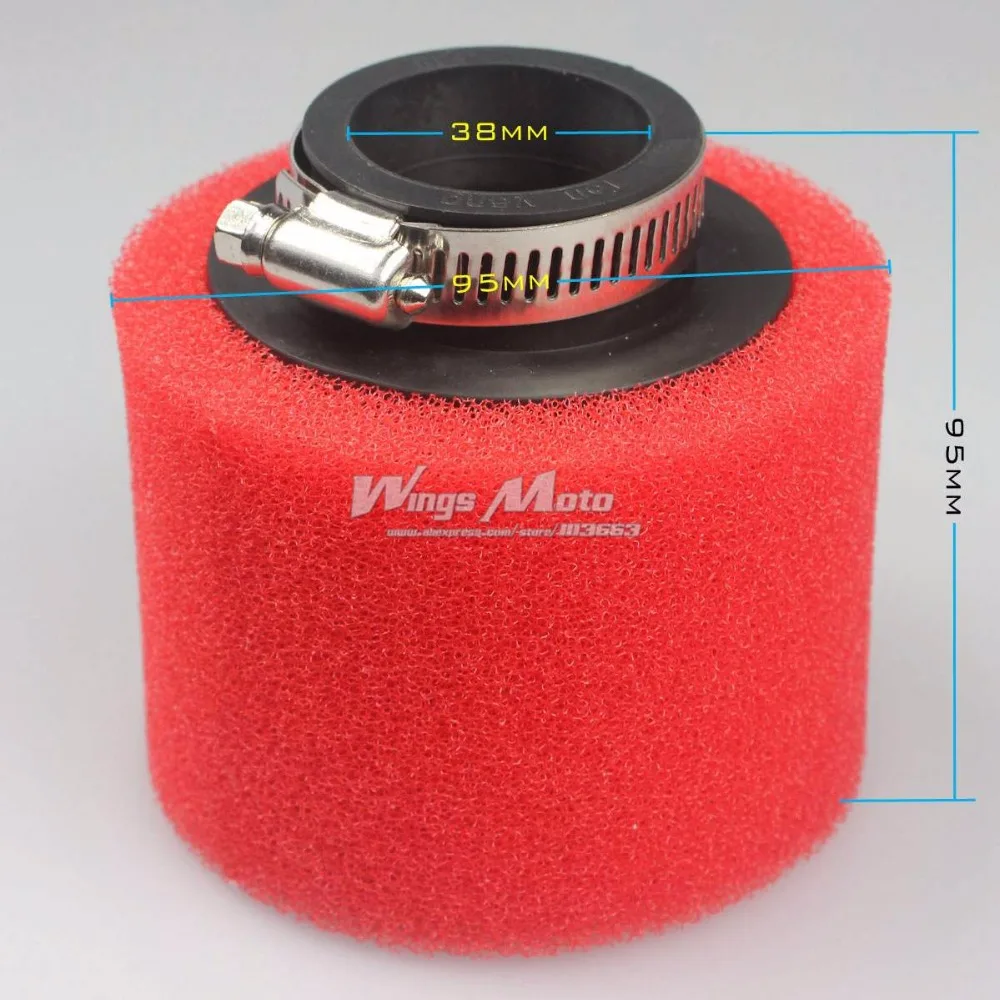 10pcs Wholesale 38mm Straight Foam Air Filter Sponge Cleaner 50cc Moped