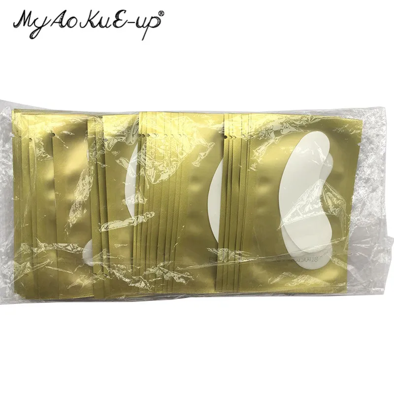 

200pairs New Paper Patches Eyelash Under Eye Pads Lash Eyelash Extension Paper Patches Eye Tips Sticker Wraps Make Up Tools