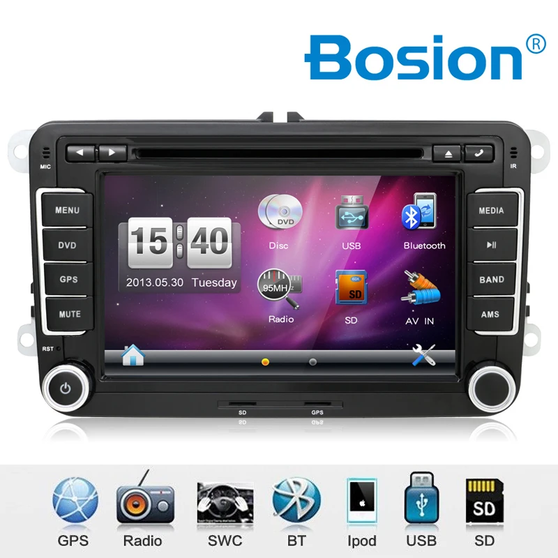 B 7&quot 2din Car DVD Player for VW Volkswagen/Passat/POLO/GOLF/Skoda USB Host GPS BT Radio RDS Free Maps | Автомобили и