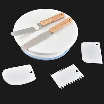 

Cake Plate Rotatable Cake Stand Cake Turntable Cake Decorating Turntable Set Plateau Gateau Mariage #ZH