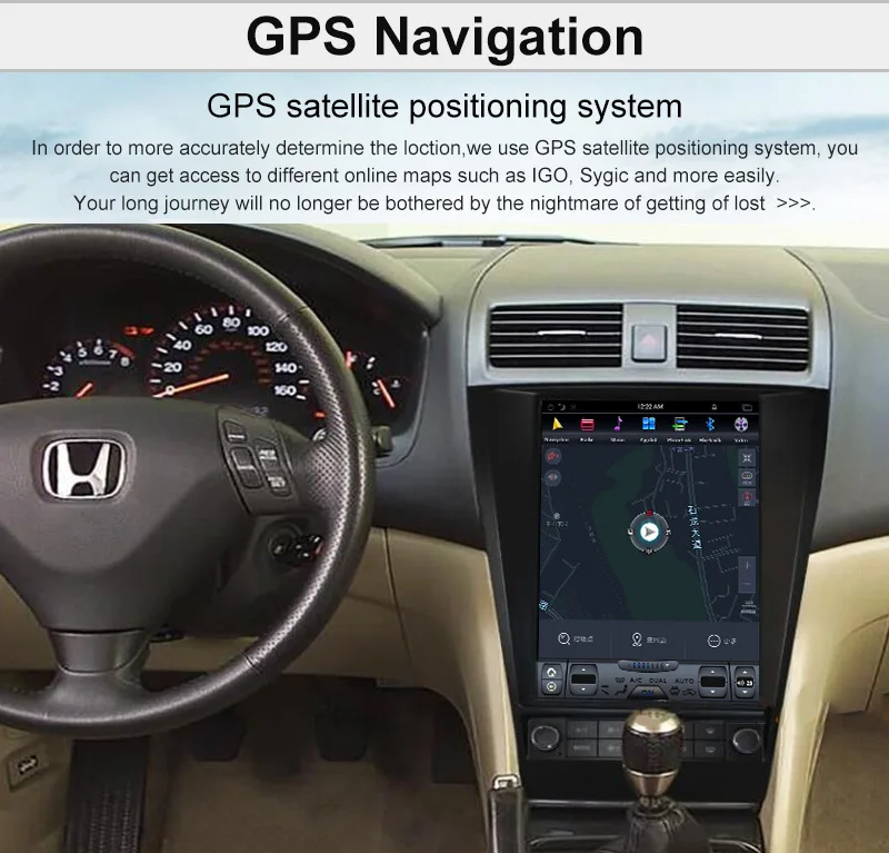 Android 8,1 Tesla стиль автомобиля gps навигация для Honda Accord 7 семь 2003-2007 головное устройство мультимедийный радио магнитофон carplay