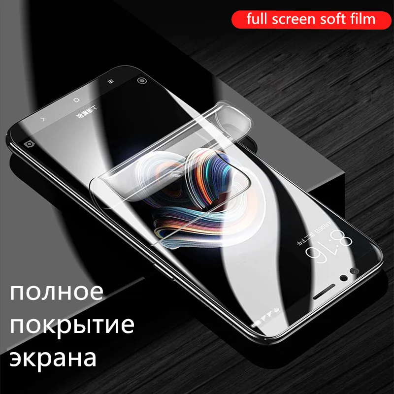 Мягкая пленка для Xiaomi pocophone F1 Mi 8 SE 6X 5X A1 A2 5S 5C Max 3 Pro Note полное покрытие защита экрана