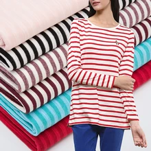 Хлопковая Полиэстеровая ткань в полоску для летней футболки и платья 50*170 см/шт A0008