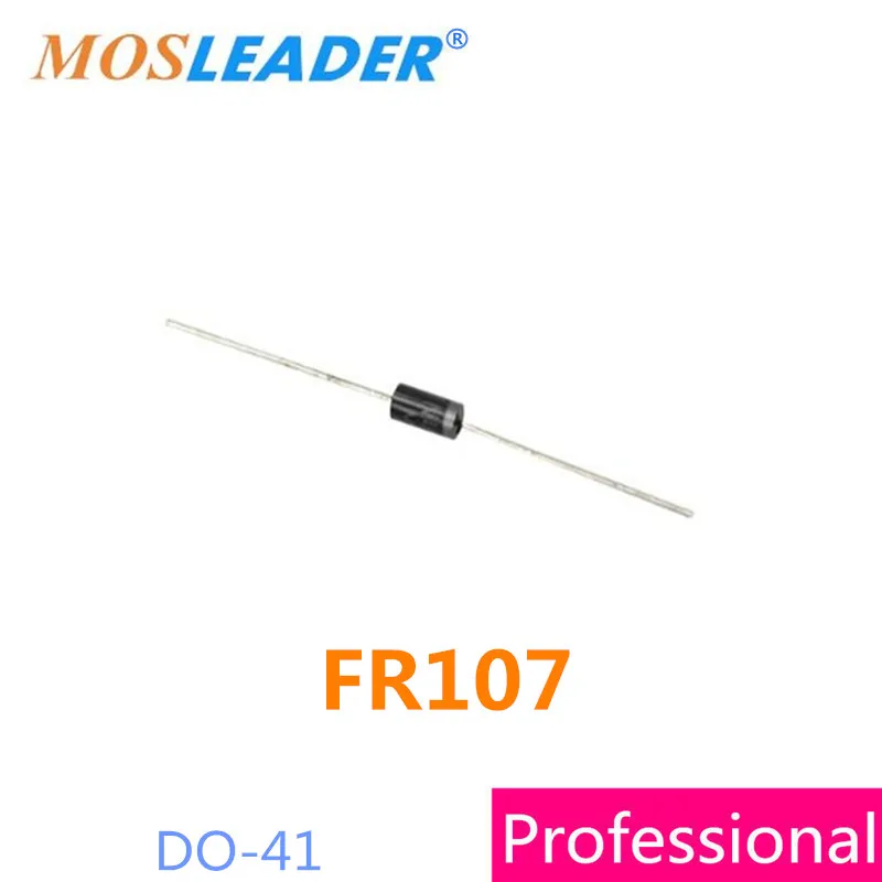 Mosleader DIP FR107 DO-41 1000 шт. 1A в 1 кв кремниевый выпрямитель высокого качества |