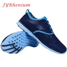 Women Breathable Running Shoes Plus Szie 36-47 Summer 2018 Beach Water Shoes Men Mesh Walking Shoes Sport Sneaker zapatos