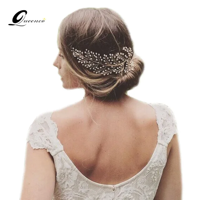 New Bride Hair Accessories Handmade Pearl Combs Tiara Pearls New Bride Hair Accessories Handmade Pearl Combs Tiara Pearls Wedding Jewelry Party Pom Bridal