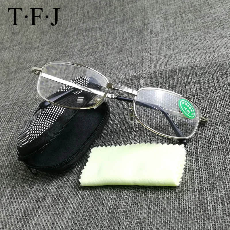 

Alloy Folding Reading Glasses Men Women Reading Glasses WITH BOX Telescopic Leg Foldable Presbyopia 1.0 1.5 2.0 2.5 3.0 3.5 4.0