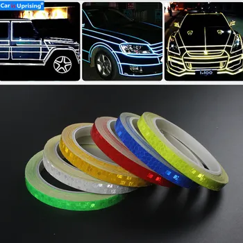 

1PC 8 Meter Car Styling Reflective Stripe Tape Body Rim Wheel Stripe Tape Stickers for Land Rover LR2 LR3 4 Freelander Discovery
