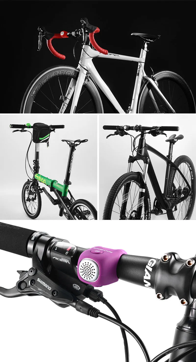 Cycling Bike Electric Bell Rainproof Bells MTB Road Bicycle Handlebar Silica Gel Bell Super Loud Safety Bicycle Alarm RK0043 (17)