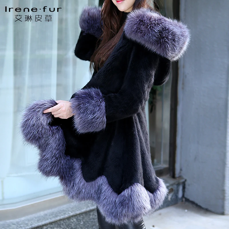 Manteau Artificia En Blanc Gtgyff À Furry Chaud Hiver Fourrure Avec Pour Femmes Fausse Noir Capuche Capuchon Vêtements Hoodies Survêtement Veste Long nHPP4qCw0x