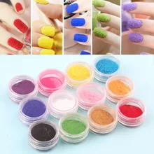 12 Color carving acrylic Powder liquid Glitter Nail Art Tool Kit UV Dust gem Nail Tools UV gel builder nail powder Best Selling