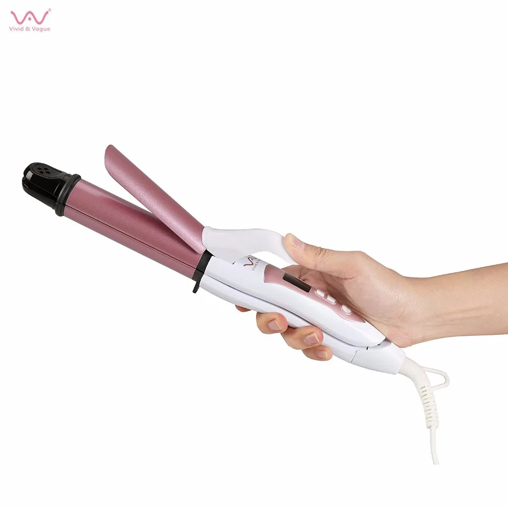 VAV 2 In 1 Hair Curler Straightener Flat Iron Straightening Curling