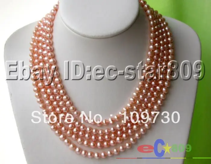 

Jewelry 0012004 LONG 100" 8MM PINK ROUND FW CULTURED PEARL NECKLACE