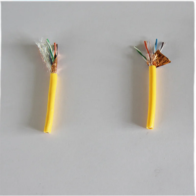 

Network cable Five types of Gigabit double shielded twisted pair cable Oxygen-free copper and copper engineering monitoring A60