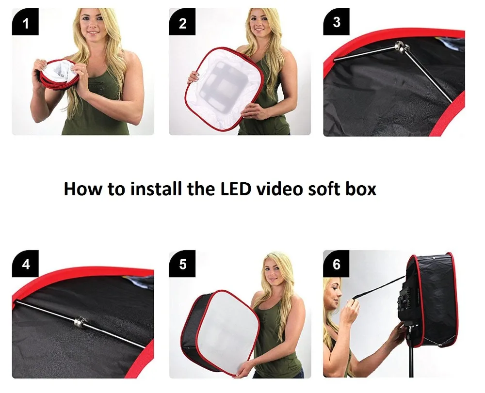 LED Video Light Softbox Diffuser (4)