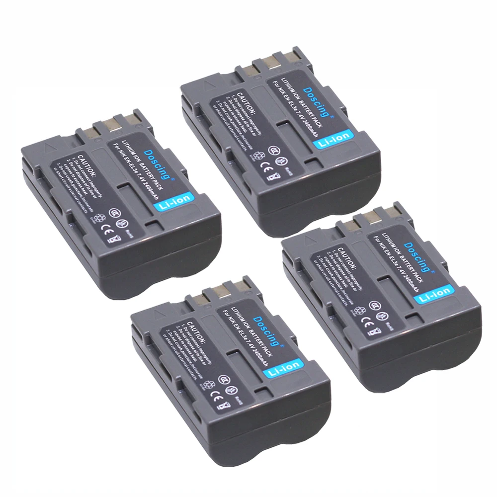4pcs/lot Replacement High Quality Enel3e En El3e Enel3e Camera Battery