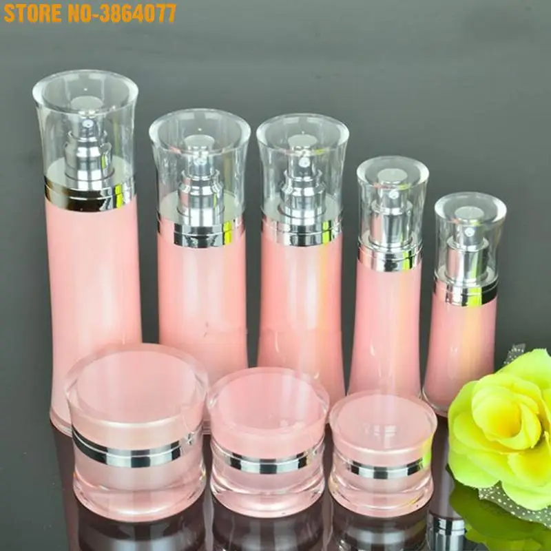 15g 30g 50g Pink Acrylic Cream Jar Empty Cosmetic Bottle Container Jar