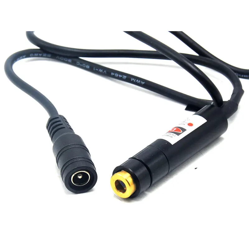 Focusable 80mw 650nm Red Laser Locator Module Line Beam Sewing / Positioning w 5V Adapter & Holder