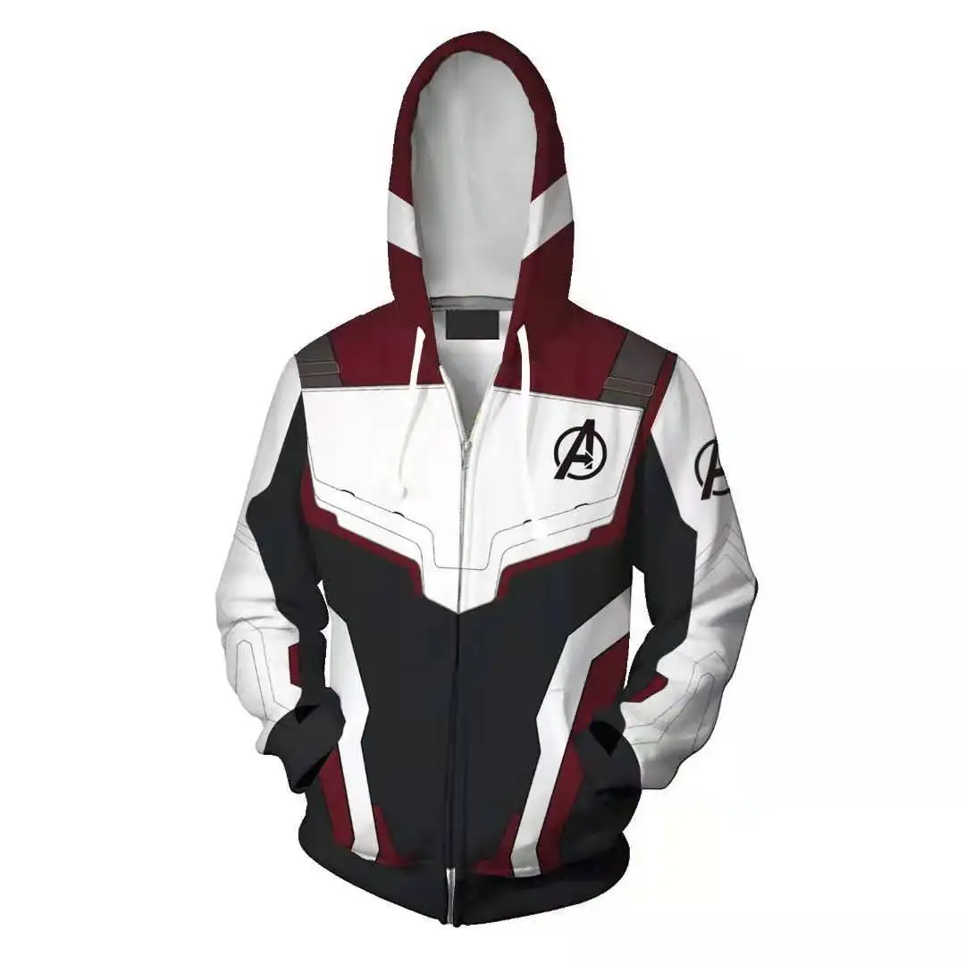  2019 Avengers Endgame Quantum Realm Sweatshirt Jacket Advanced Tech Hoodie Cosplay Costumes superhe